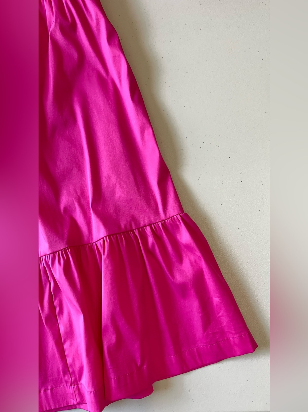 Chico’s Bahamian Pink Balloon Sleeve Tiered Dress Size 1 US 8 - Picture 9 of 13